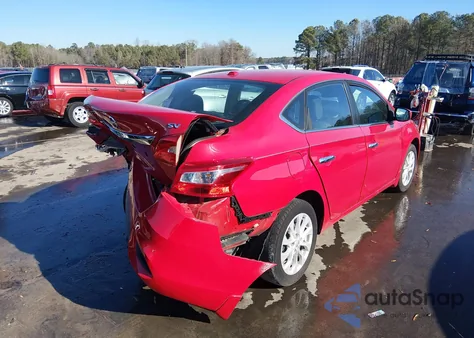 2018 Niss Sentra Sv z USA, uszkodzony, nr VIN 3N1AB7AP9JY326103